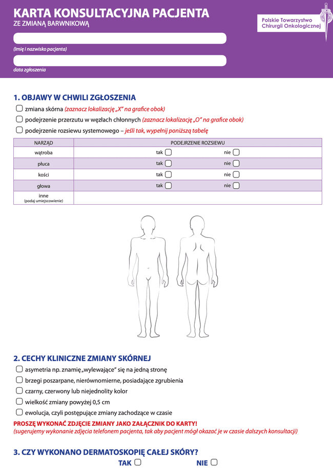 Karta konsultacyjna pacjenta Karta konsultacyjna pacjenta
