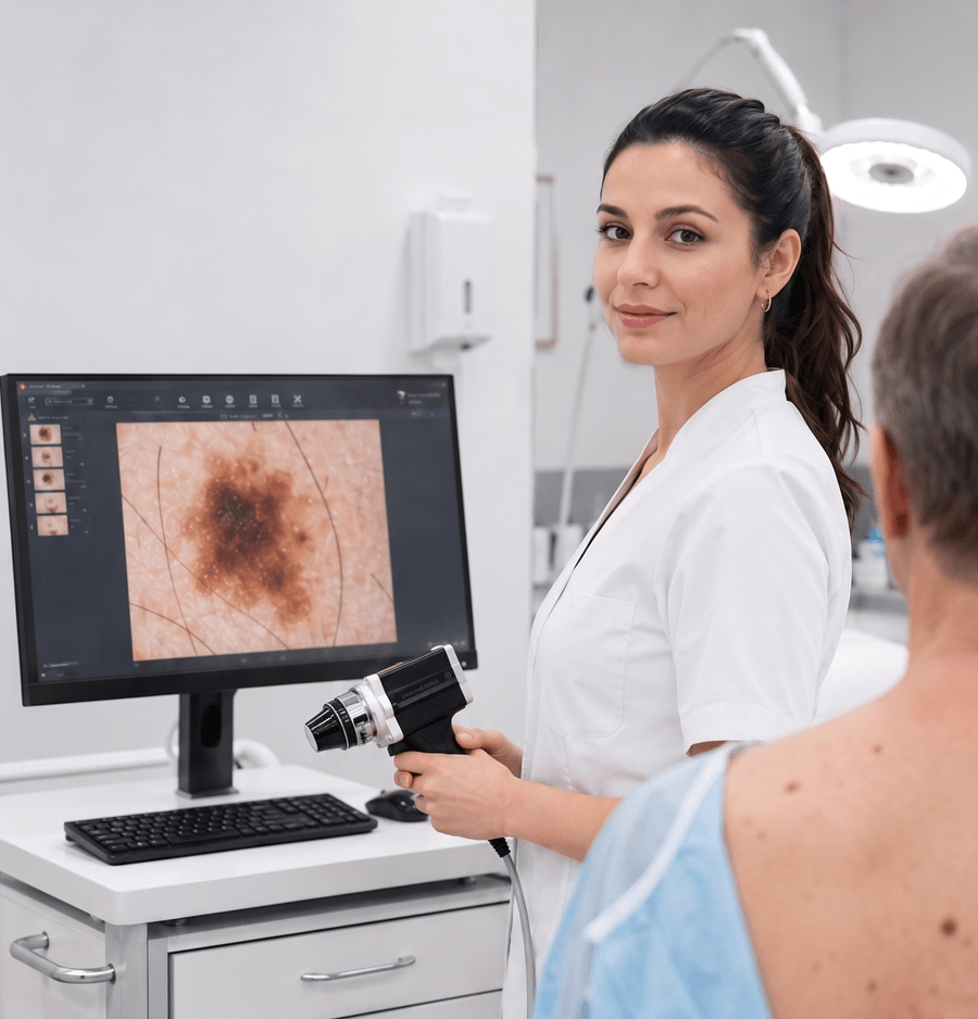 Wideodermatoskopowe badanie znamion